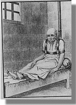 William Morris , chained in Bedlam